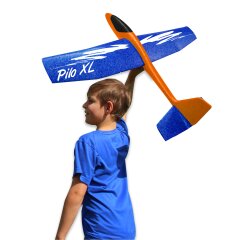 Pilo XL Foam Hand Launch glider EPP wing blue fuselage orange