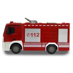 v&eacute;hicule de sapeurs-pompiers Mercedes-Benz Antos 1:26 2,4GHz avec Fonction de pulv&eacute;risation