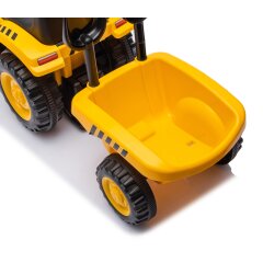 Rutscher Caterpillar Traktor mit Anhänger gelb 2in1
