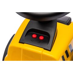 Rutscher Caterpillar Traktor mit Anhänger gelb 2in1