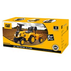 Rutscher Caterpillar Traktor mit Anhänger gelb 2in1