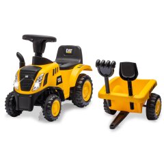 Rutscher Caterpillar Traktor mit Anhänger gelb 2in1