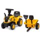 Rutscher Caterpillar Traktor mit Anhänger gelb 2in1
