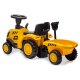 Rutscher Caterpillar Traktor mit Anhänger gelb 2in1
