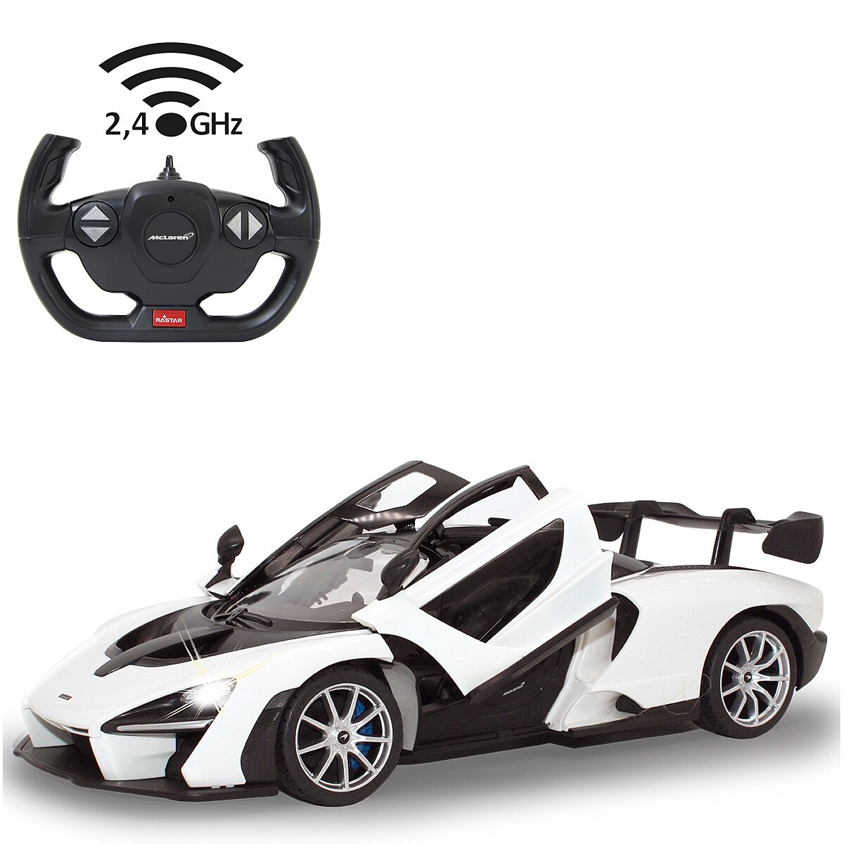 McLaren Senna 1:14 white 2,4GHz Manual door