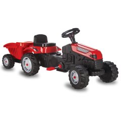 Pedal tractor with trailer Strong Bull red