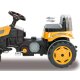 Pedal tractor with loader Strong Bull yellow