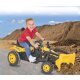 Pedal tractor with loader Strong Bull yellow