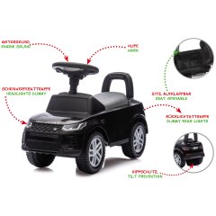 Push Car Land Rover Discovery black 2in1