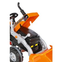 Pedal tractor with loader Power Drag orange