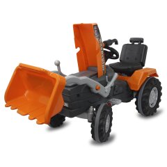 tracteurs &agrave; p&eacute;dales ac Chargeur Power Drag orange