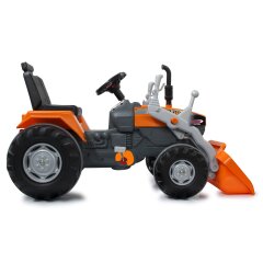 Tractor a pedales con pala Power Drag naranja