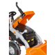 Pedal tractor with loader Power Drag orange