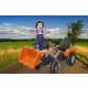 Pedal tractor with loader Power Drag orange