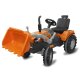 Pedal tractor with loader Power Drag orange