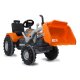 Pedal tractor with loader Power Drag orange