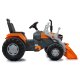 Pedal tractor with loader Power Drag orange