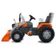 Pedal tractor with loader Power Drag orange