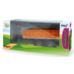 Remorque Basculante orange pour RC tracteur 1:16
