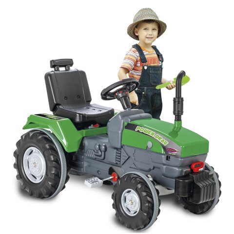 Pedal tractor Power Drag green