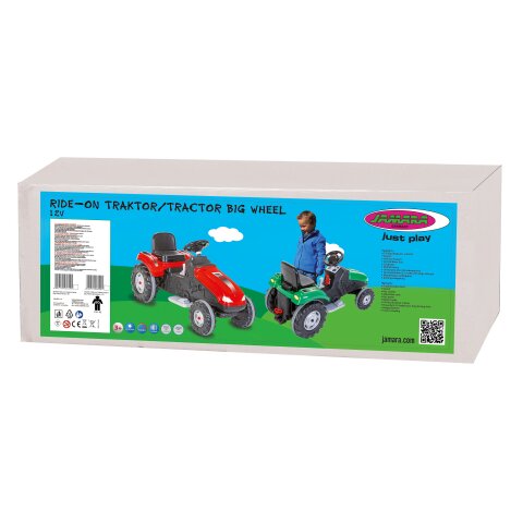 Ride-on Traktor Big Wheel 12V rot
