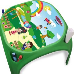 Childrens table Fun with Numbers XL green