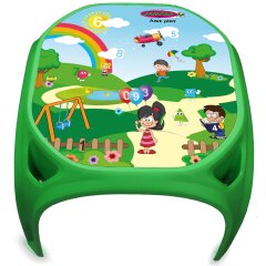 Mesa para ni&ntilde;os Diversi&oacute;n con n&uacute;meros XL verde