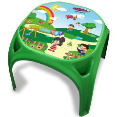 Table des enfants plaisir de chiffre XL vert