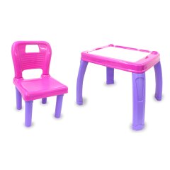 Childrens Seat group Lets Study pink