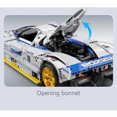 CaDA Mazda 787B 1:10 blanco Bricks