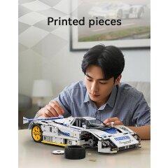 CaDA Mazda 787B 1:10 blanco Bricks