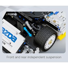 CaDA Mazda 787B 1:10 blanco Bricks