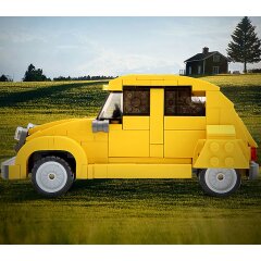 CaDA Citroën 2CV 1:24 amarillo Bricks