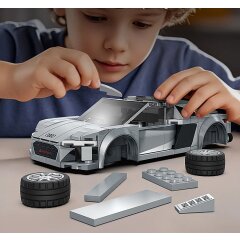 CaDA Audi R8 Coup&eacute; 1:24 gris Bricks