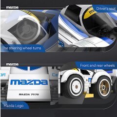 CaDA Mazda 787B 1:24 blanco Bricks