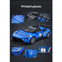 CaDA Maserati GT2 1:24 blue Bricks