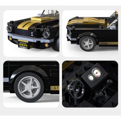 CaDA Shelby GT 350 H 1:24 black Bricks