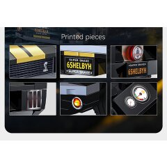 CaDA Shelby GT 350 H 1:24 black Bricks