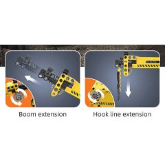 CaDA Mobile crane 1:27 Bricks