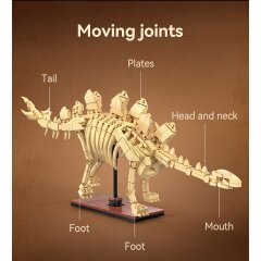 CaDA F&oacute;sil de dinosaurio Stegosaurus 1:23 Bricks