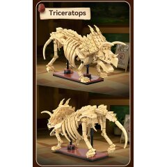 CaDA Fósil de dinosaurio Triceratops 1:33 Bricks