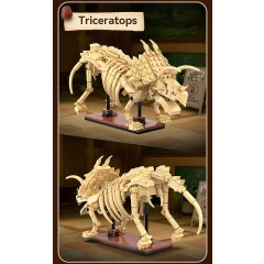 CaDA Fossile de dinosaure Triceratops Bricks