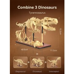 CaDA Fossile de dinosaure Triceratops Bricks