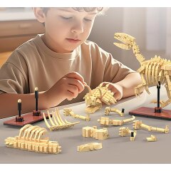 CaDA F&oacute;sil de dinosaurio Velociraptor 1:9 Bricks