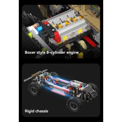 CaDA Humvee 1:8 marr&oacute;n Bricks