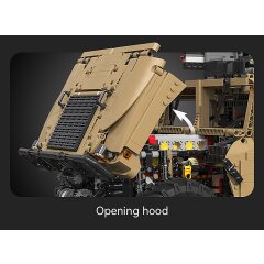 CaDA Humvee 1:8 marr&oacute;n Bricks