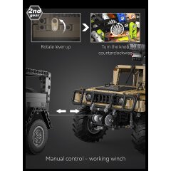 CaDA Humvee 1:8 marr&oacute;n Bricks