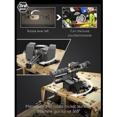 CaDA Humvee 1:8 marrone Bricks