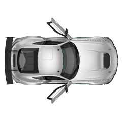 Mercedes-AMG GT2 1:14 argento 2,4GHz Porta manuale