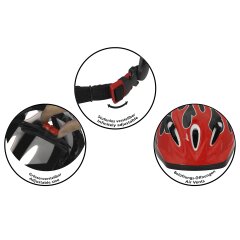 Casque enfantsde v&eacute;lo M rouge